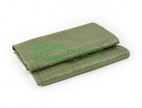 Мешки для строительного мусора плетеные зеленые 55*92 см - Вид 1